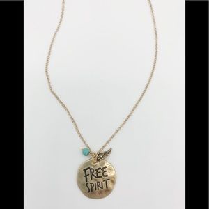 Necklace "Free Spirit" Gold Toned Boho Western